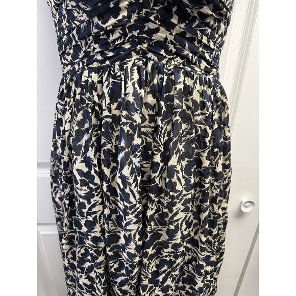 ALC Women’s Size 10 Romy Pleated Maxi Dress in Cream & Navy Floral NWT $695 - Picture 11 of 16